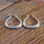 GUESS<sup>&reg;</sup> Logo Hoop Earrings